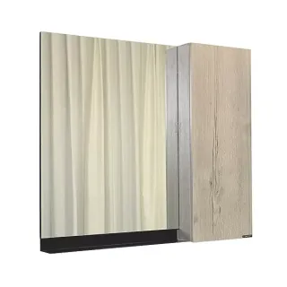  Зеркало-шкаф Comforty Бонн 90 графит/дуб дымчатый