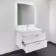 Тумба-умывальник Comforty Ангара-90П белый матовый c раковиной Comforty 4490