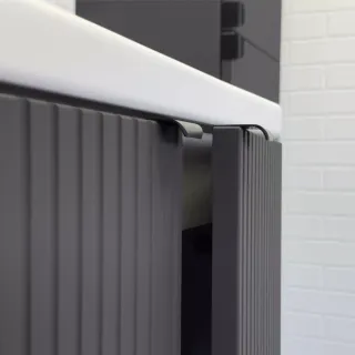 Тумба-умывальник Comforty Лима-60П антрацит с раковиной Como 60