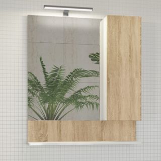 Comforty Зеркало-шкаф "Рига-70" дуб сонома