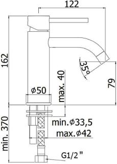 Смеситель для раковины Paffoni Light LIG071ST