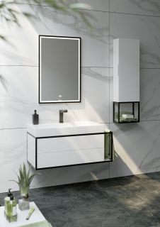 Зеркало с подсветкой Clarberg Logic LOG0206 60см чёрный