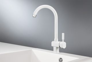 Смеситель для кухни Granula Standart 31-ST, БЕЛЫЙ