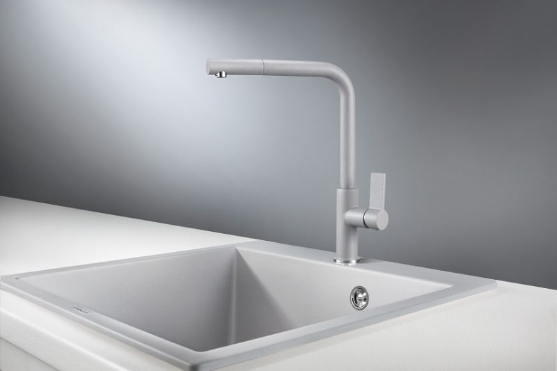 Смеситель для кухни Granula 2502, АЛЮМИНИУМ хром