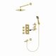 Душевая система Timo Tetra-thermo SX-0199/17SM с термостатом золото матовое