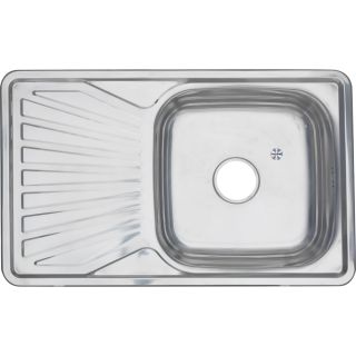 Мойка 7848 U Melana 0,8/180 хром с сифоном (123 t *10)