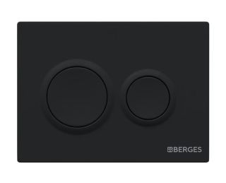 Комплект Berges 4в1 043303: инсталляция NOVUM 525 кнопка O5 черная Soft Touch унитаз EGO XL Rimless сидение Okus Slim SO