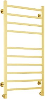 Полотенцесушитель водяной Domoterm Квадро П10 500x1000 золото