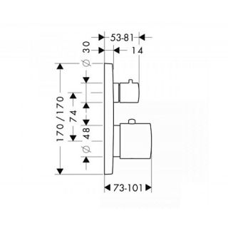 Смеситель для душа Hansgrohe Citterio M 34725830 никель
