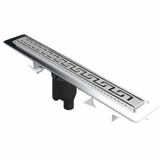 Душевой лоток Berges Wasserhaus B1 Antik 090027 90 Матовый хром