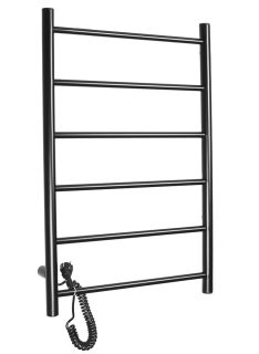 Полотенцесушитель электрический Domoterm Аврора DMT 109-6 50x71 EK L чёрный
