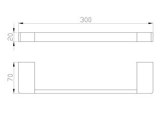 Вешалка для полотенец Wonzon & Woghand WW-9513 хром
