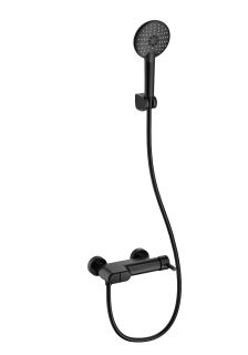 Смеситель для ванны с душем Wonzon & Woghand Muse Corno WW-A30902-MB чёрный матовый