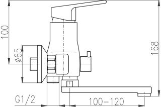 Смеситель для ванны Rav Slezak SAZAVA SA353.5 хром