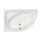 Гидромассажная ванна WHITECROSS Aquarella 0108.170110.100.RELAX.GL левая 170x110 см Relax золото
