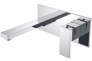 Встраиваемый смеситель для раковины Boheme Qubic 475-CR хром