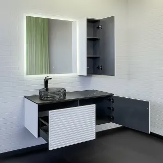 Тумба с раковиной Comforty Геленджик 00-00018719 120 см белый матовый