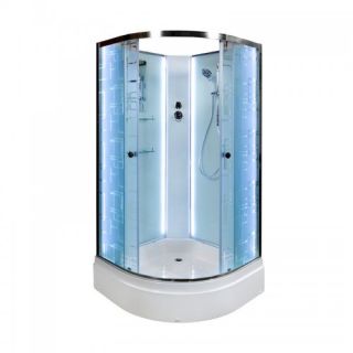 Душевая кабина Deto ЕМ2710 N LED 100х100х210 см