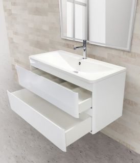 Тумба под раковину BelBagno подвесная 80x50см Bianco Lucido ALBANO-800-2C-SO-BL
