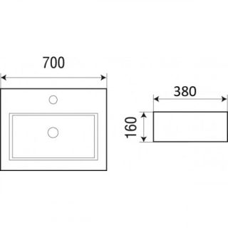 Раковина подвесная WW SK Арт. ELBACH 2003 10000003922
