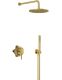 Душевой комплект Kludi Bozz 38736N076 со смесителем брашированное золото