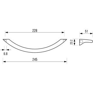 Ручки для ванны Vinsent Veron Aura VH0015BL чёрный