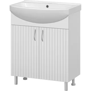 Напольная тумба под раковину Misty Изео Э-Изе01070-021Н 67 см белый