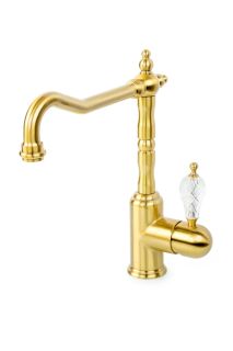 Смеситель для раковины Boheme CRYSTAL, Комплект бронза