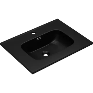 Раковина Brevita 9060MMB 61x46.5 см накладная черный матовый