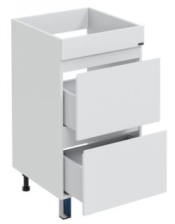 Тумба под раковину для стиральной машины СанТа Марс 700313 напольная 48см белый