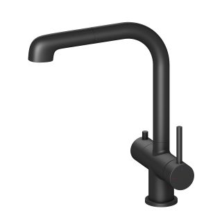 Смеситель для кухни Timo Saona с выдвижной лейкой чёрный 2346/03FL