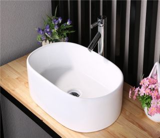 Раковина-чаша CeramaLux 9025-1 белая 56 см