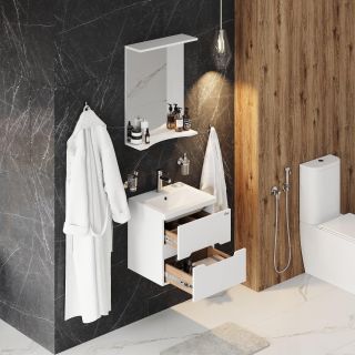 Подвесная тумба под раковину Onika Айленд 105021 50см белый