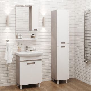 Тумба под раковину Onika Харпер 105033 50см белый глянец