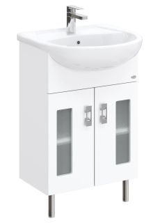 Напольная тумба под раковину Onika Кристалл 105550 55см белый