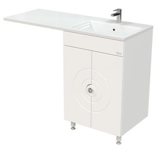 Напольная тумба под раковину для стиральной машины Onika Космос 106019 60см белый