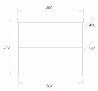 Подвесная тумба под раковину Onika Эвада 106145 60см белый