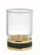 Стакан для зубных щёток Boheme Royal Cristal 10931-G-B золото/чёрный