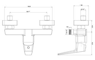 Смеситель для душа Paini Bari RTYO511 чёрный