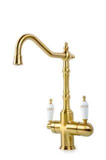 Смеситель для раковины Boheme с краном MEDICI Ripresa ручки Provanse_Комплект бронза
