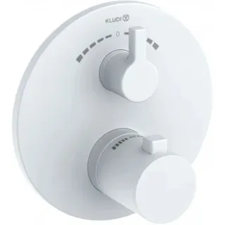 Термостатический смеситель для ванны и душа Kludi Nova Fonte 208100515 белый матовый