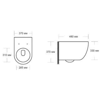 Унитаз подвесной Milleau ALBY 203 белый