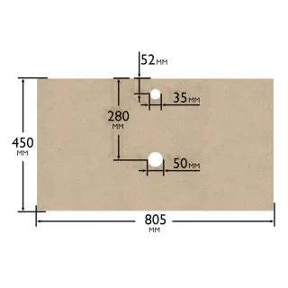 Столешница Санта 900149 80 см колорадо