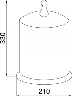 Ведро Boheme Brillante хром 10437