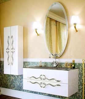 Пенал подвесной Clarberg Due Amanti DUE0525W 25x120см белый