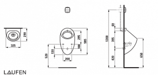 Писсуар Laufen Alessi 4097.5.400.000.1