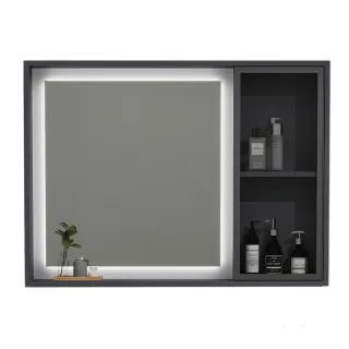 Зеркальный шкаф с подсветкой Black&White Universe 910MC1000 95 см сенсорное включение