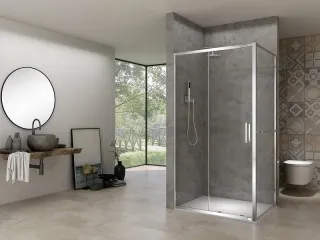 Душевая дверь Black&White Stellar Wind 7151400 140-150 см профиль хром стекло прозрачное