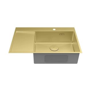 Кухонная мойка Lemark Kezadra 780P 9938154 светлое золото