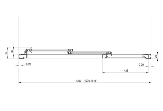 Душевая дверь Ravak Supernova ASDP3-130 00VJ0102Z1 Transparent профиль белый
